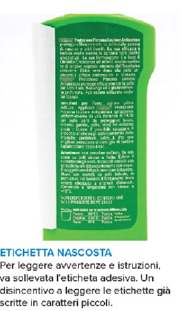 Etichetta repellenti zanzare